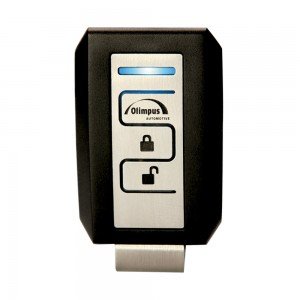 Controle Alarme Olimpus Padlock Br212 Preto Inox 3 Botões