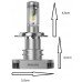 Kit Led Farol H4 Philips Ultinon 12V 6200K 160% + Luz