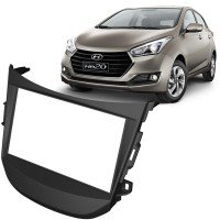 Moldura Painel Som 2 Din Hyundai Hb20 Preto Cabrio 05012D