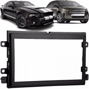 Moldura Painel Som 2 Din Ford Fusion Edge Mustang Preto Cabrio