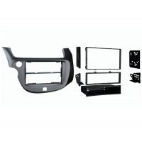 Moldura Painel Som 1-2 Din Honda Fit Grafite Cabrio 05001N