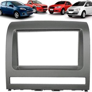 Moldura Painel Som 2 Din Fiat Palio Siena Strada Idea Cabrio