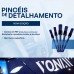 Kit Pincéis Detalhamento Externo Pincel Automotivo 5Un Vonixx