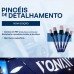 Kit Pincéis Detalhamento Interno Pincel Automotivo 5Un Vonixx