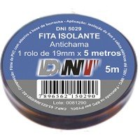 FITA ISOLANTE C/COLA DNI 05MTS UN - 10 ROLOS