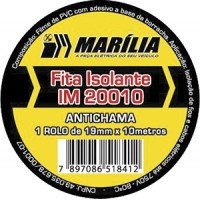 FITA ISOLANTE C/COLA MARILIA 10MT - 10 UNIDADES